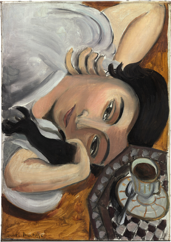 coffee painting: Henri Matisse, Laurette with a Cup of Coffee, 1916–1917, Art Institute of Chicago, Chicago, IL, USA.
